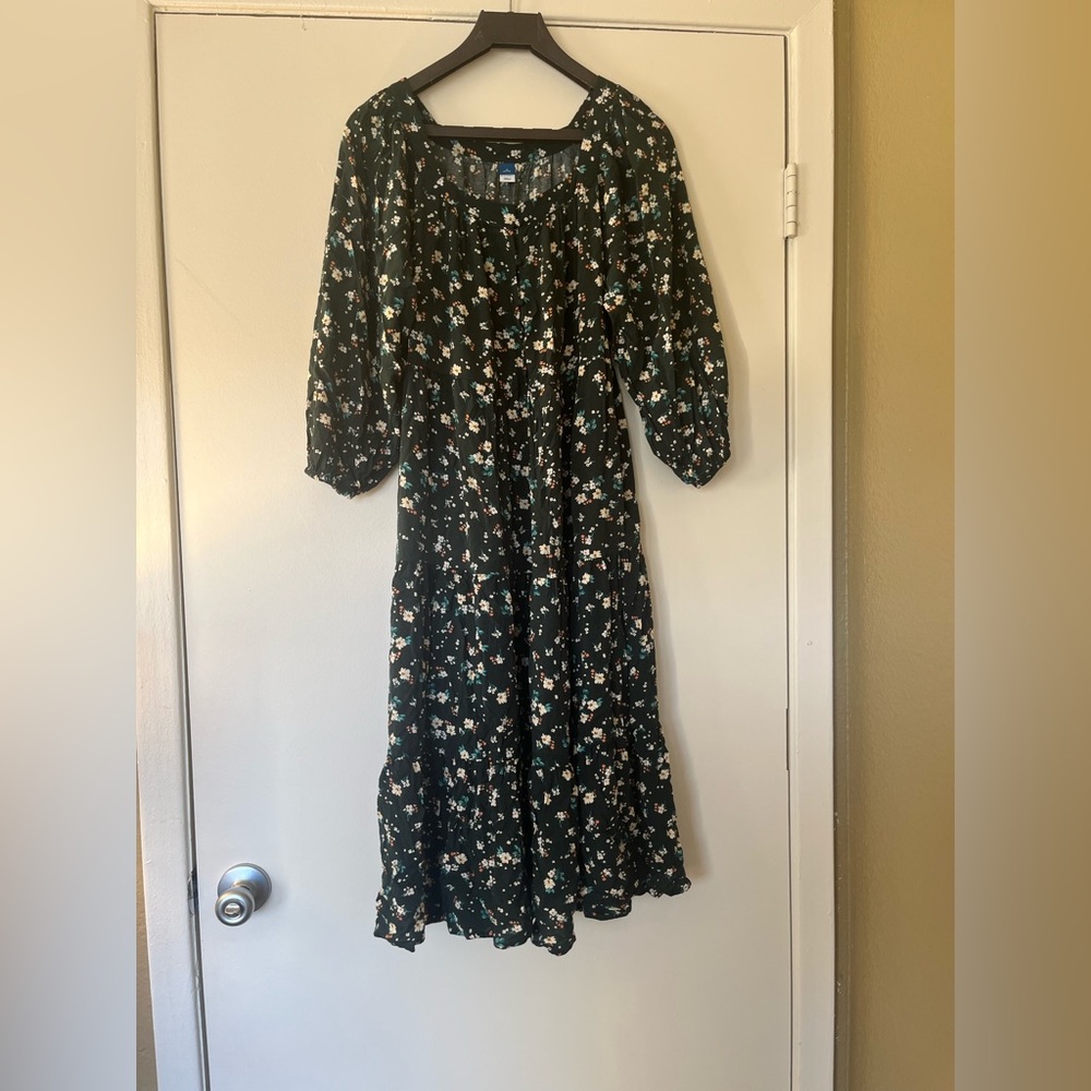 Green Sundress with Flowers
